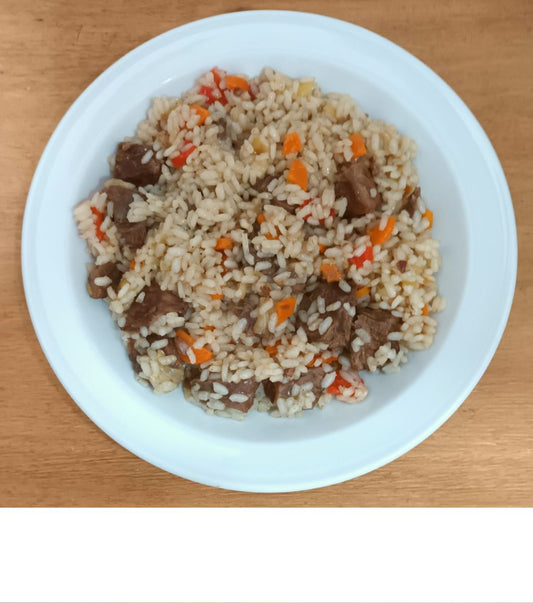 Arroz bomba con ternera - ensupuntoadomicilio