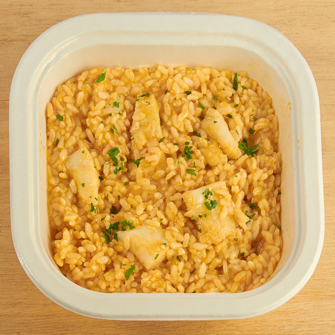 Arroz meloso con bacalao - ensupuntoadomicilio