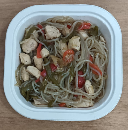 Noodles de batata con pavo - ensupuntoadomicilio