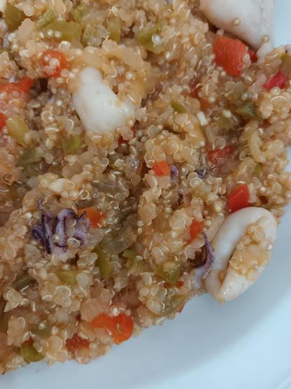 Quinoa con chipirones - ensupuntoadomicilio